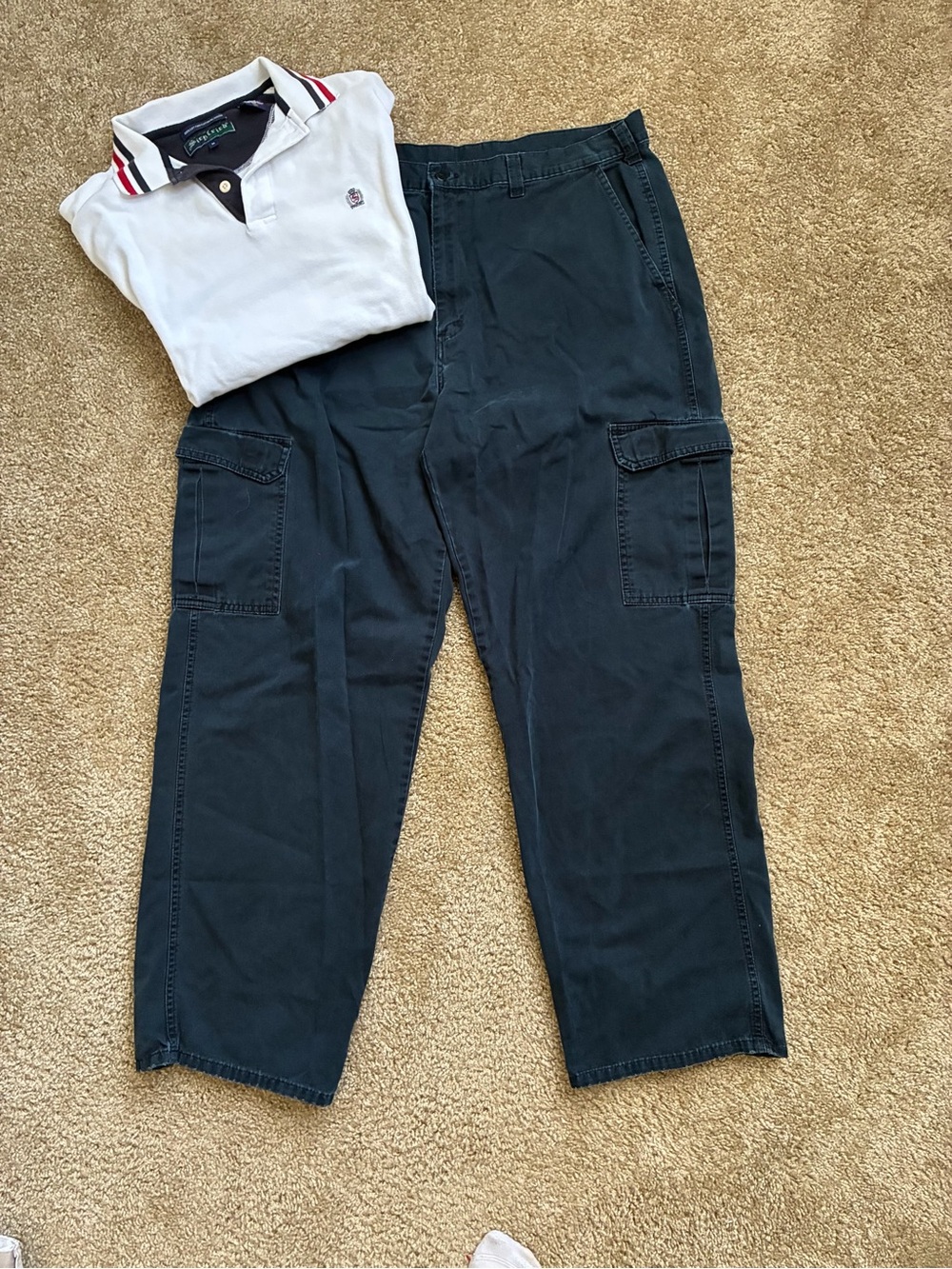 Vintage 90s Dickies Loose fit Cargo Pants - Size 36x32 - Navy Blue